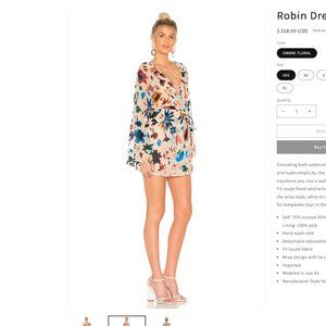 TULAROSA Robin Dress, Multicolored, Size XS